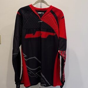 JT FX PaintBall Red and Black Men's  Size 2XL-3XL Jersey Mesh Padded Long Sleeve